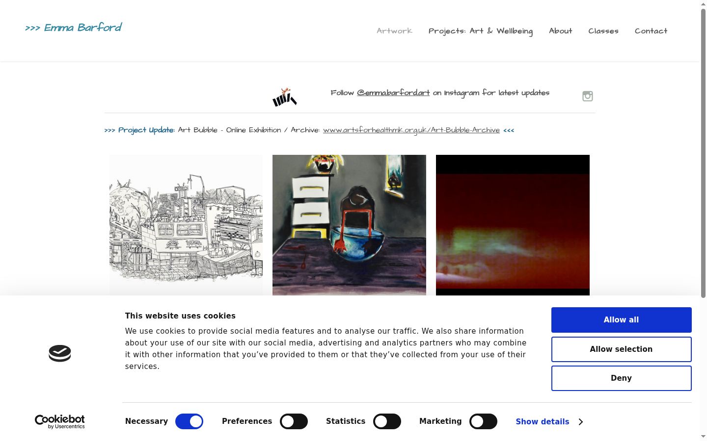 Screenshot tal-banner tal-kunsens muri qabel kwalunkwe interazzjoni