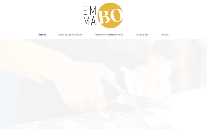 Snímek obrazovky emmabo-couture.fr