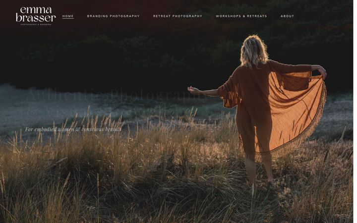 Screenshot of emmabrasser.com