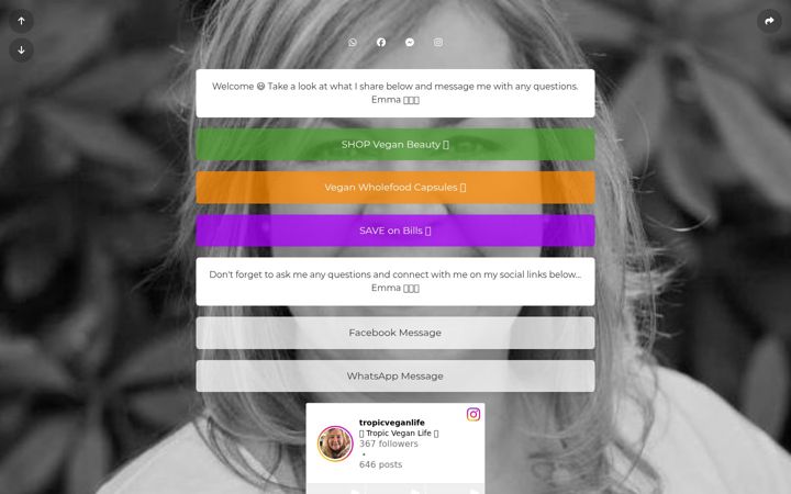 Screenshot of emmaburford.co.uk