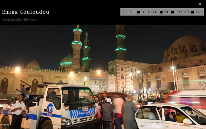 Screenshot of emmacouloudou.com