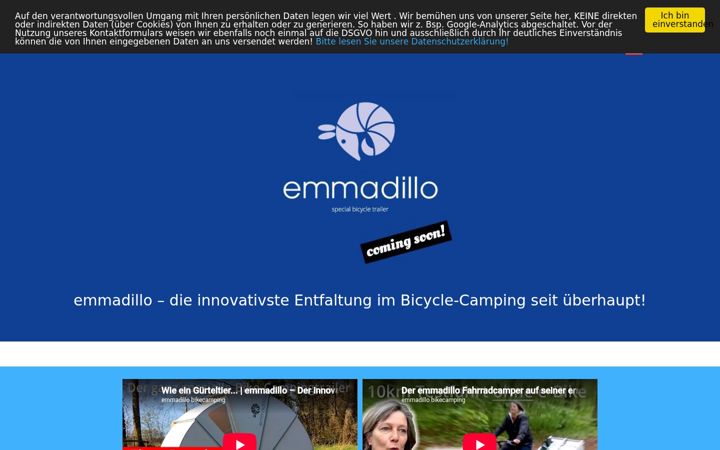 Screenshot of emmadillo.de