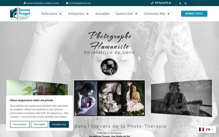 Screenshot di emmafreget.fr