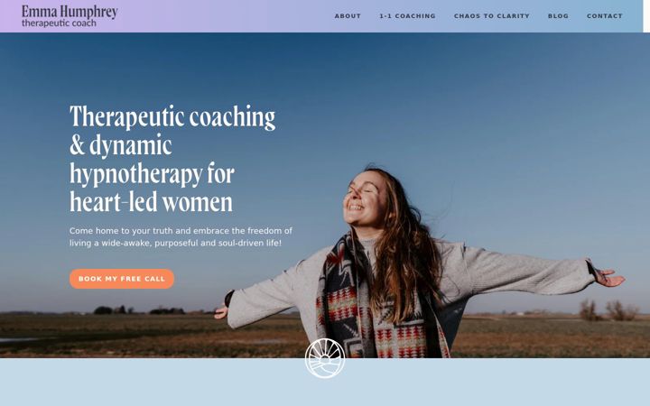 Screenshot of emmahumphreycoaching.com