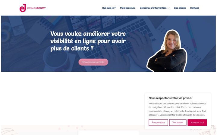 Screenshot di emmajacomy.fr
