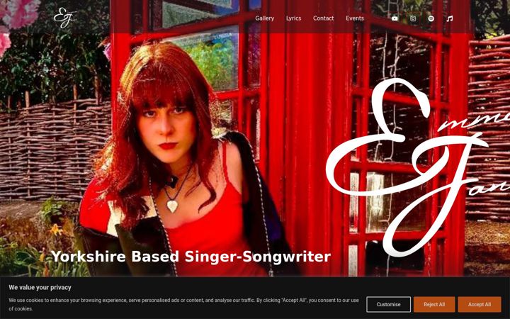 Screenshot of emmajaneh.co.uk
