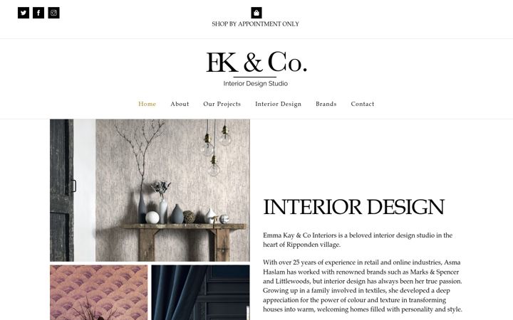 Screenshot of emmakayandco.com