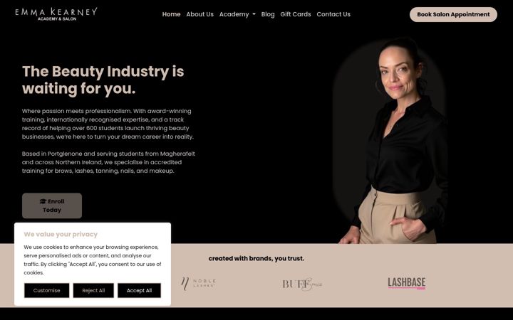 Screenshot of emmakearney.co.uk