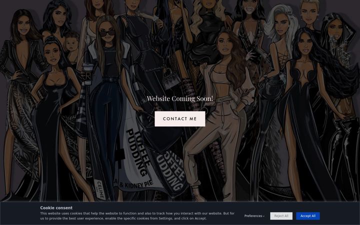 Screenshot of emmakennyillustrations.com