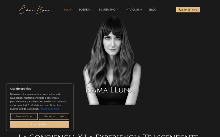 Screenshot of emmalluna.com