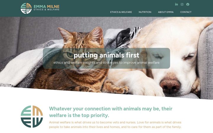 Screenshot of emmamilne-ethicsandwelfare.com