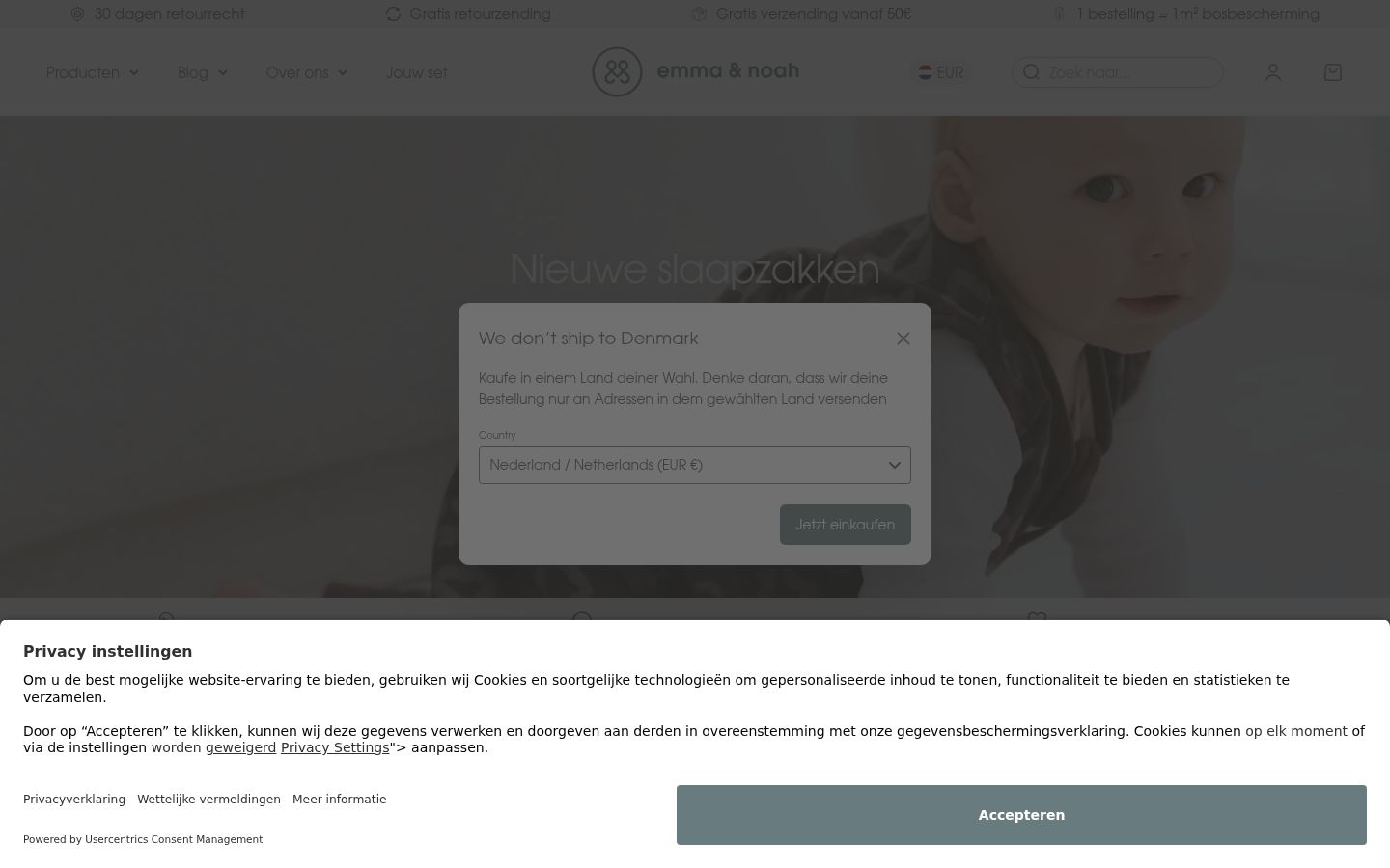 Screenshot tal-banner tal-kunsens muri qabel kwalunkwe interazzjoni