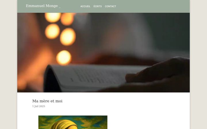 Screenshot di emmanuel-monge-auteur.fr