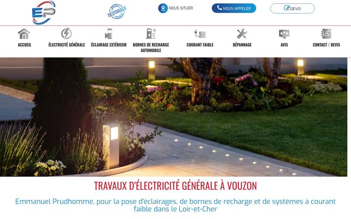 Screenshot di emmanuel-prudhomme-electricite.fr