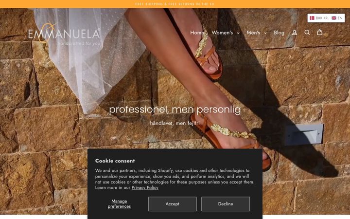 Screenshot of emmanuela.shoes