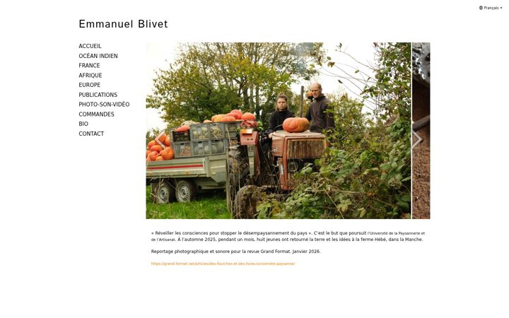 Screenshot of emmanuelblivet.com