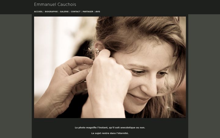 Screenshot di emmanuelcauchois.fr