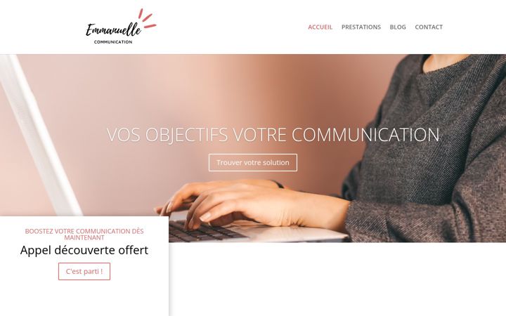 Screenshot ta' emmanuelle-communication.fr