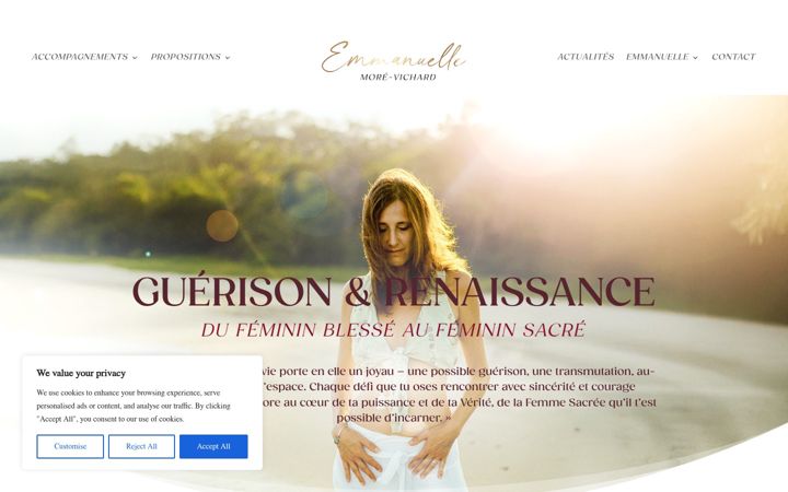 Screenshot of emmanuelle-morevichard.com