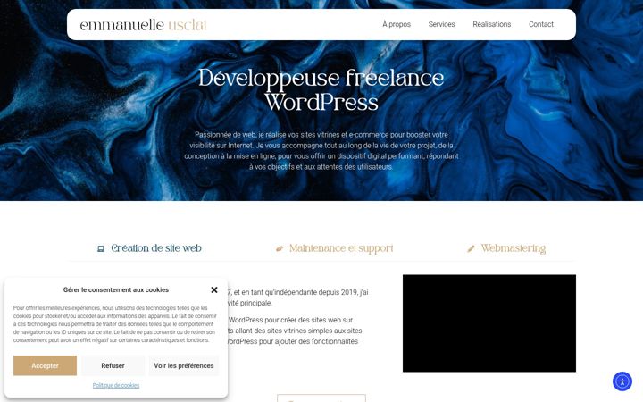 Screenshot ta' emmanuelle-usclat.fr