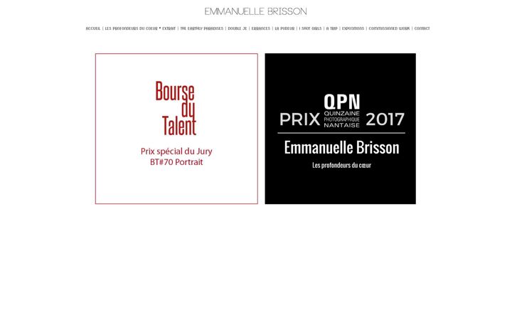 Screenshot ta' emmanuellebrisson.fr