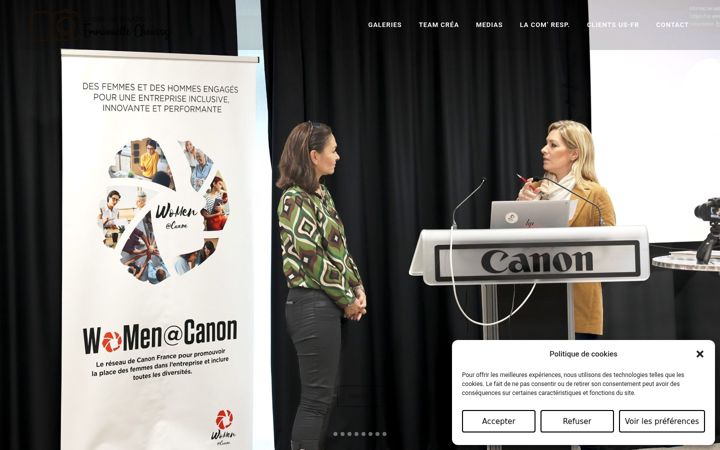 Screenshot of emmanuellechoussy.com