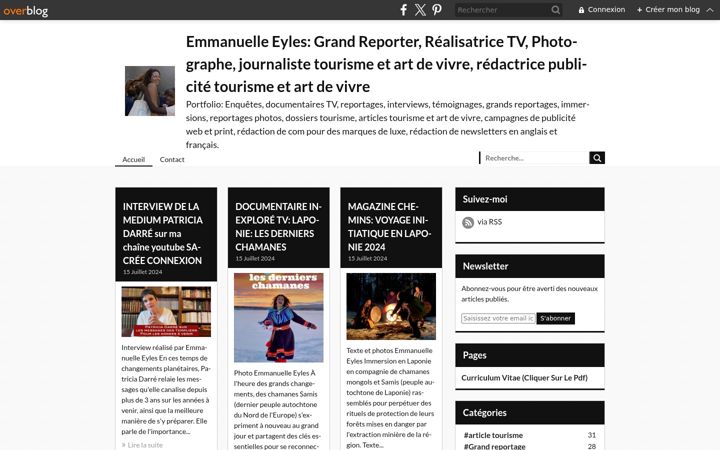 Screenshot of emmanuelleeyles.com