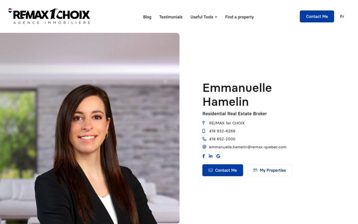 Screenshot of emmanuellehamelin.com