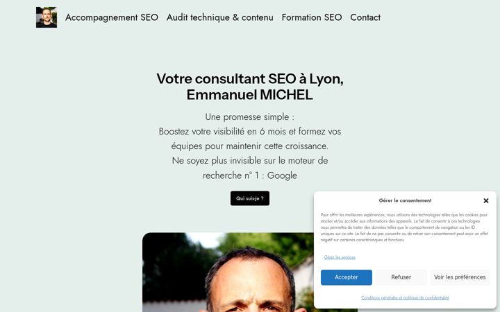 Screenshot ta' emmanuelmichel.fr