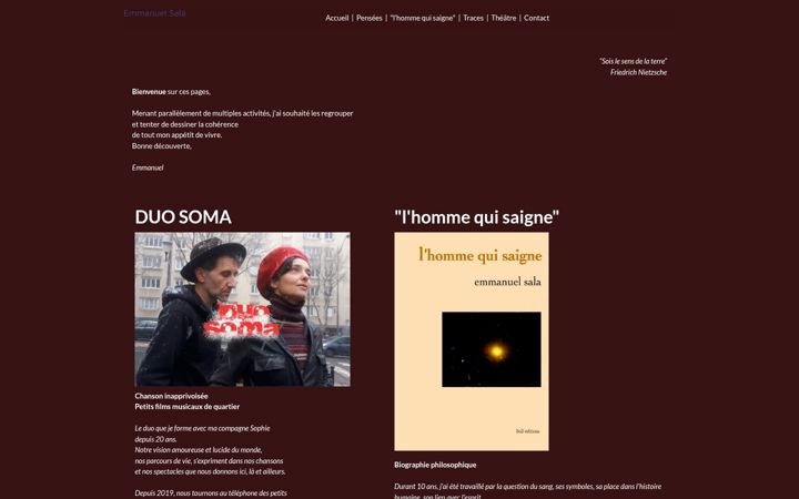 Screenshot of emmanuelsala.com