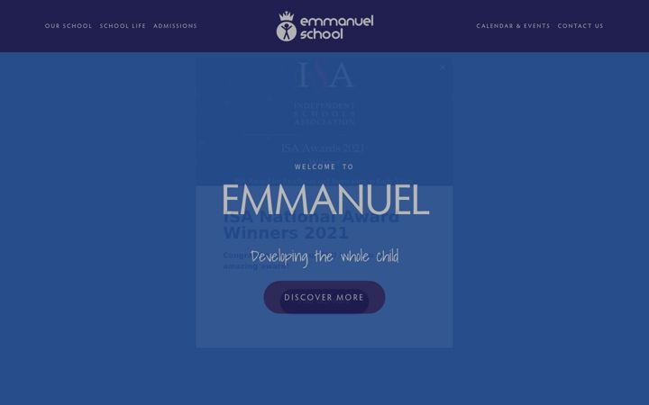 Screenshot of emmanuelschoolderby.org.uk