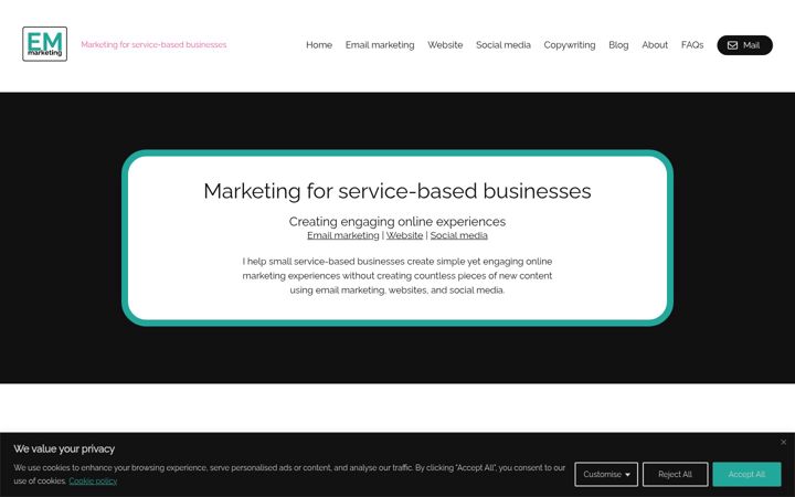 Képernyőkép: emmarketing.co.uk