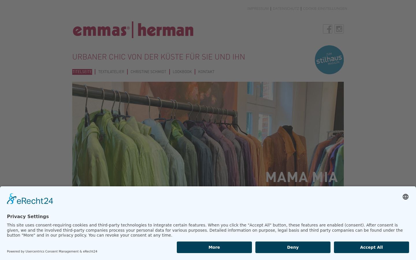 Screenshot des Einwilligungsbanners vor jeglicher Interaktion