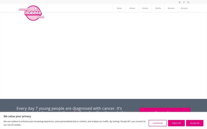 Skjermbilde av emmasbubbletrust.org