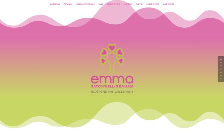 Screenshot of emmasgcelebrant.co.uk