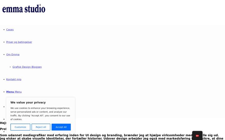 Screenshot stránky emmastudio.dk