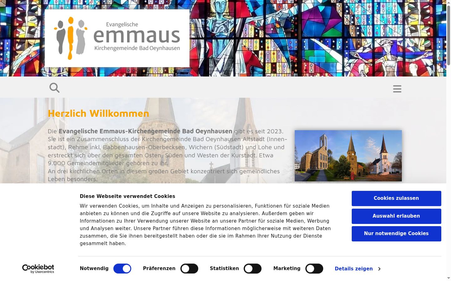 Captura de ecrã do banner de consentimento apresentado antes de qualquer interação