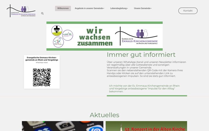 Screenshot of emmaus-evangelisch.de