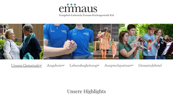 Screenshot of emmaus-kiel.de