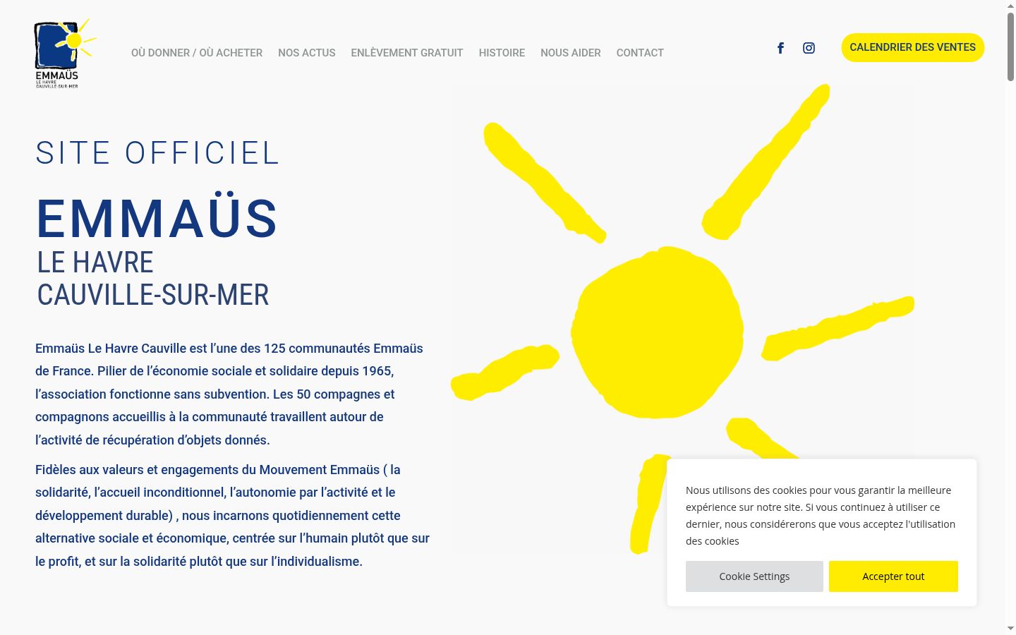 Screenshot des Einwilligungsbanners vor jeglicher Interaktion