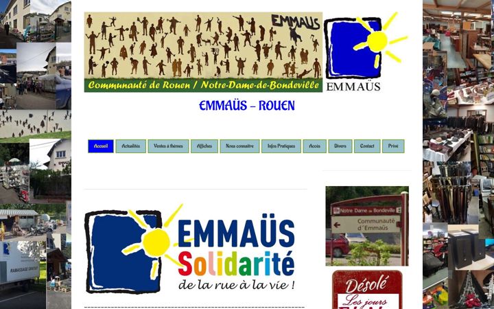 Screenshot of emmaus-rouen.com
