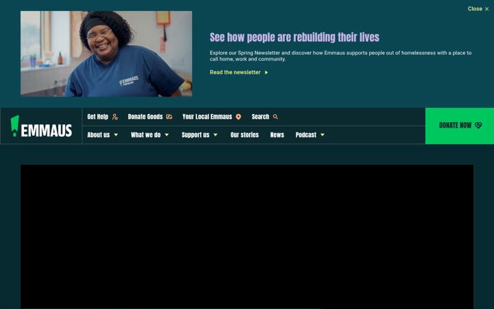 Screenshot of emmaus.org.uk