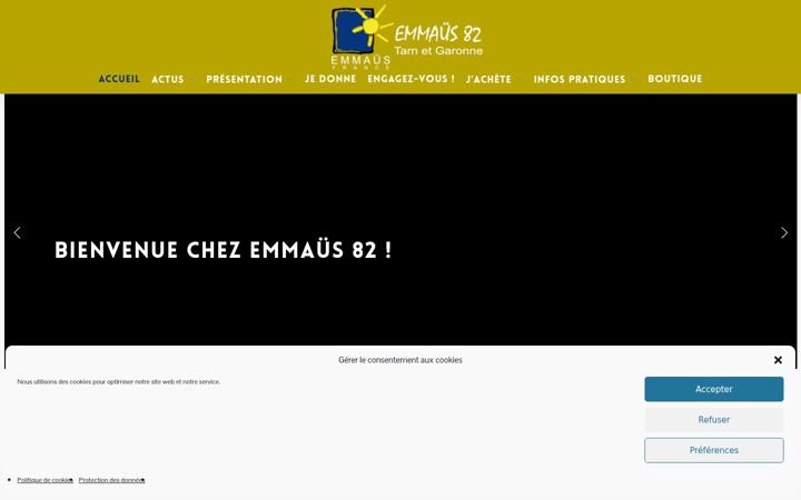 Screenshot of emmaus82.org