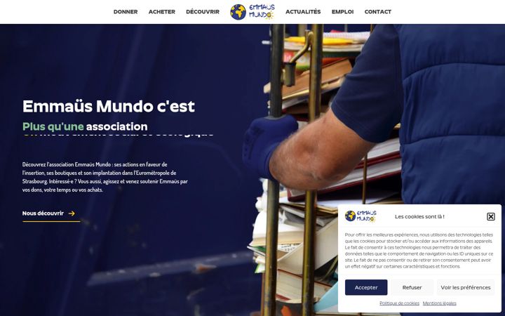 Screenshot of emmausmundo.com