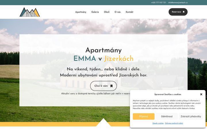 Snímek obrazovky emmavjizerkach.cz