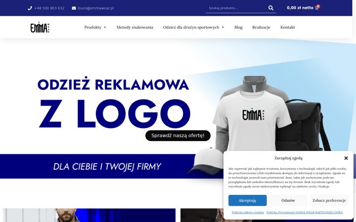 Snímek obrazovky emmawear.pl