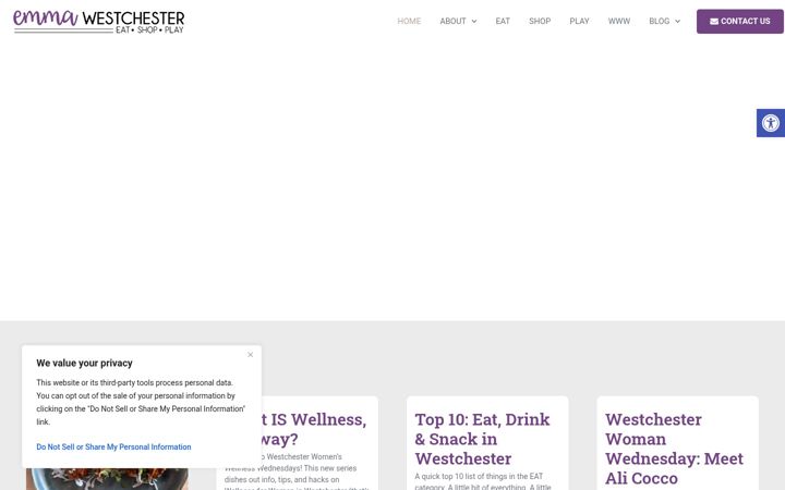 Screenshot of emmawestchester.com