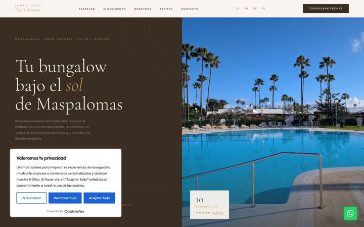 Screenshot of emmaycarolmaspalomas.com