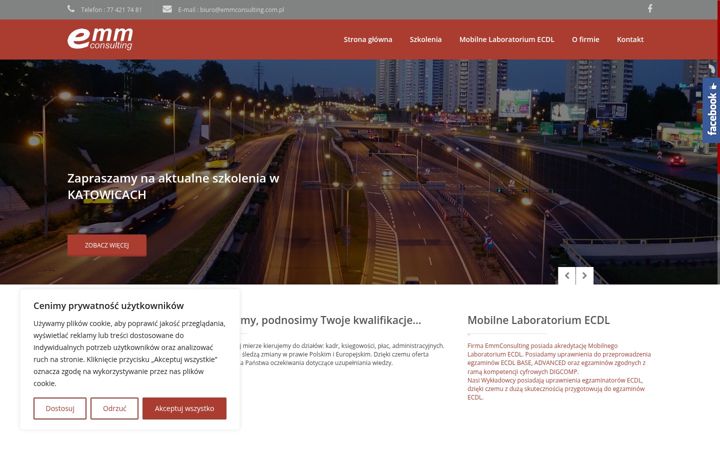 Snímek obrazovky emmconsulting.com.pl