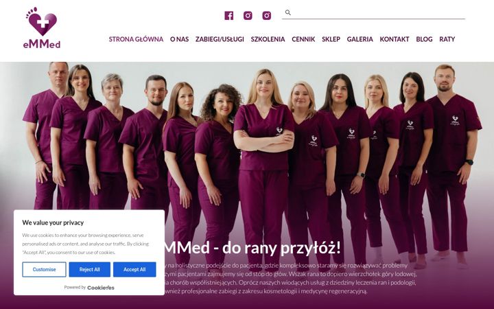 Snímek obrazovky emmed.rzeszow.pl